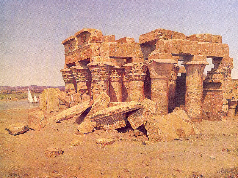 Palmer, Walter Launt The Egyptian Temple of Kom-Ombo